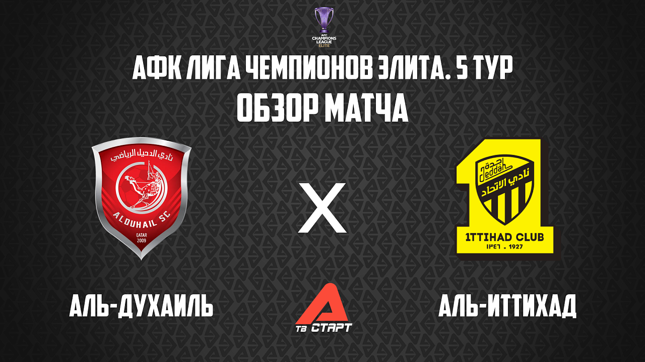 24.11.2025 Обзор матча. АФК ЛЧ Элита. Аль-Духалиль - Аль-Иттихад