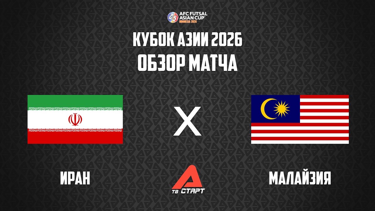28.01.2026 Обзор матча. Футзал Кубок Азии. Иран - Малайзия